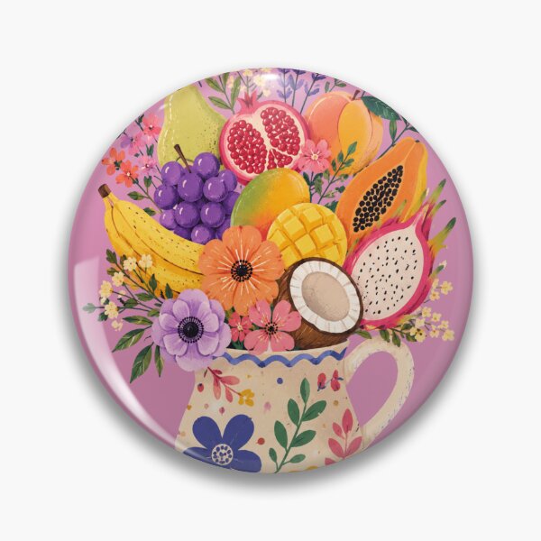 Item preview, Tropical Fruit and Floral Bouquet Art designed and sold by PeplumiArt.
