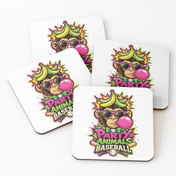 Item preview, Party Animals Baseball Retro Monkey Sunglasses designed and sold by Vonravenn.