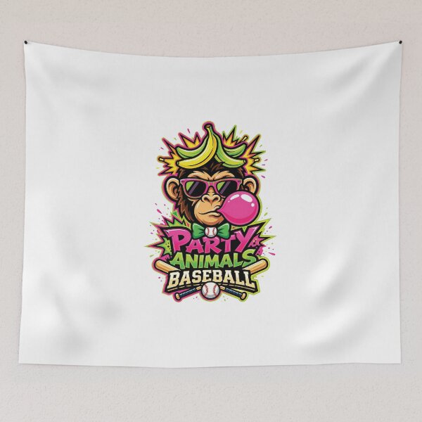 Item preview, Party Animals Baseball Retro Monkey Sunglasses designed and sold by Vonravenn.