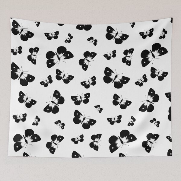Item preview, A swarm of butterflies (black and white edition) designed and sold by Juliette Lancien.