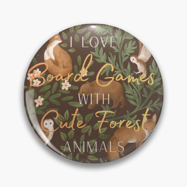 Item preview, I love Board Games with Cute Forest Animals designed and sold by MagicMangoes.