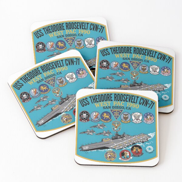 Item preview, USS Theodore Roosevelt (CVN-71) - West Pac 1990 Cruise Insignia designed and sold by CharlieDesings.