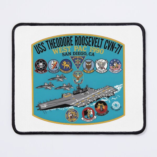 Item preview, USS Theodore Roosevelt (CVN-71) - West Pac 1990 Cruise Insignia designed and sold by CharlieDesings.