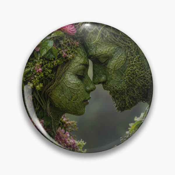 Item preview, Verdant Pair — Photoreal Floral Portrait Duo designed and sold by Jandedan.