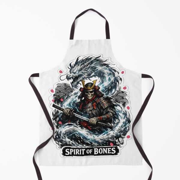 Item preview, Spirit of Bones Skeleton Samurai Dragon Sticker designed and sold by Ecocrushstudio.