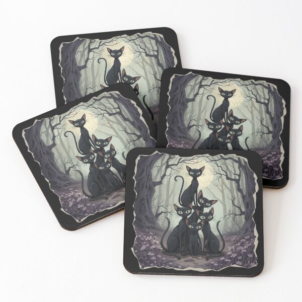 Aperçu de l'œuvre Creepy Cats créée et vendue par Tragedyshop.