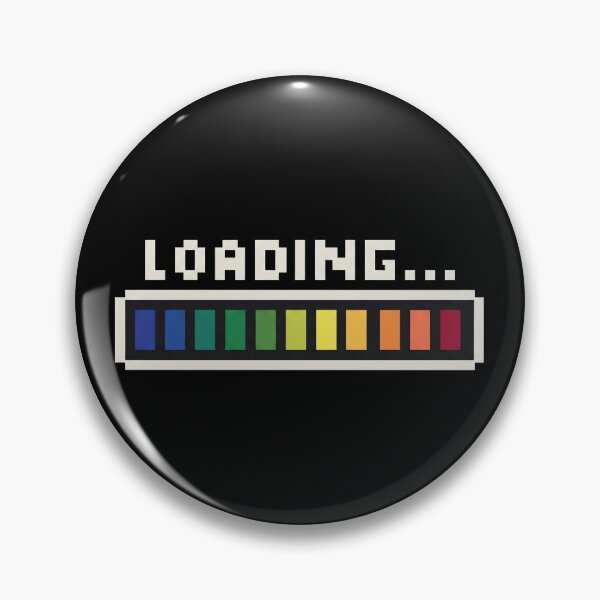 Item preview, Pixel Loading Bar Retro Gamer Design designed and sold by WormJ.