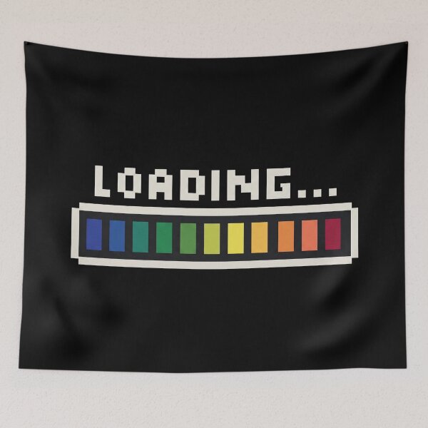 Item preview, Pixel Loading Bar Retro Gamer Design designed and sold by WormJ.