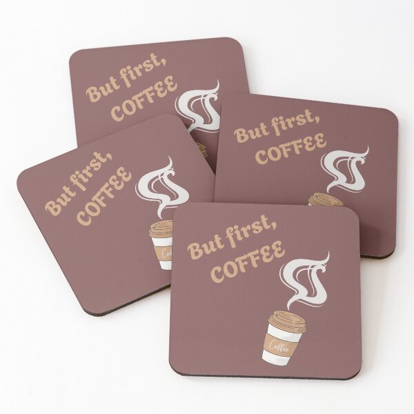Item preview, But First Coffee Retro Illustration  designed and sold by UnicornPeach.