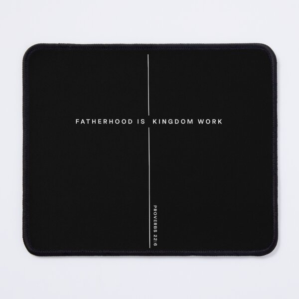 Item preview, Fatherhood Is Kingdom Work Proverbs 22 6 Christian Cross Minimalist Dad Gift designed and sold by StuZabine.