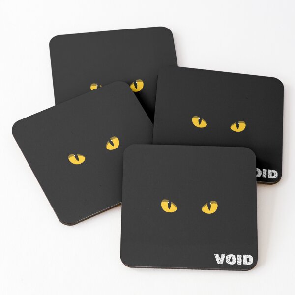 Item preview, VOID – Black Cat Eyes Minimal Logo Design designed and sold by MuggsandMabel.
