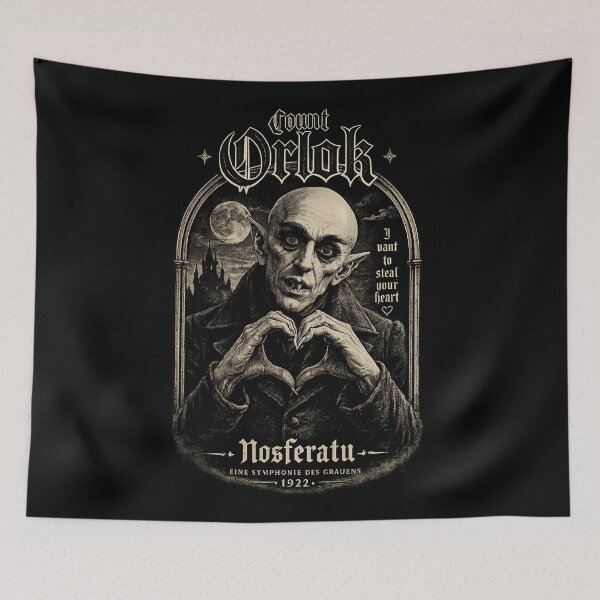 Item preview, Count Orlok Nosferatu Vintage Gothic Horror Shirt | Classic Vampire Movie Art 1922 designed and sold by ThreadTheory976.