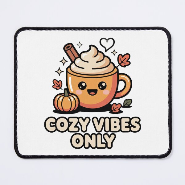 Item preview, Cozy Vibes Only Pumpkin Spice T-Shirt & Sticker – Cute Kawaii Autumn Coffee Art for Fall Lovers designed and sold by GemBob Creations.