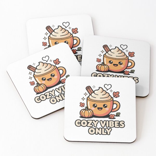 Item preview, Cozy Vibes Only Pumpkin Spice T-Shirt & Sticker – Cute Kawaii Autumn Coffee Art for Fall Lovers designed and sold by GemBob Creations.