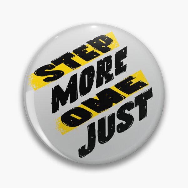 Item preview, Just One More Step Motivational Typography Design designed and sold by PrintandJoy.
