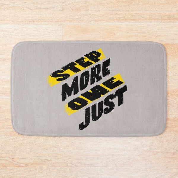 Item preview, Just One More Step Motivational Typography Design designed and sold by PrintandJoy.