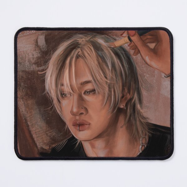 Item preview, stray kids - bang chan hot lips #2 art print designed and sold by artwithgab_.
