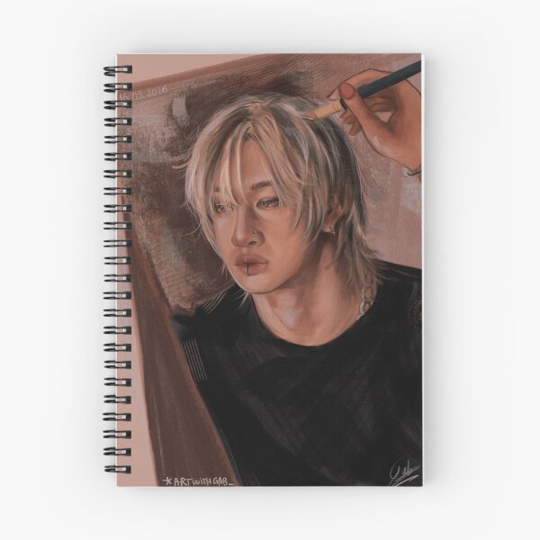 Item preview, stray kids - bang chan hot lips #2 art print designed and sold by artwithgab_.
