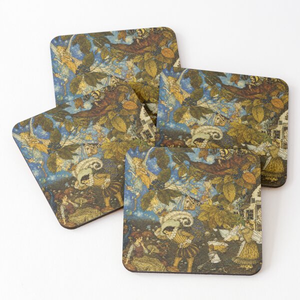 Item preview, Fairy Tales by Edmund Dulac - Vintage Fairy Tale Illustration Enchanted Woodland for Fantasy Art Lovers designed and sold by RickE.