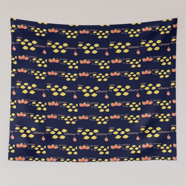 Item preview, Les fraises and les lemons in the black designed and sold by OLIVIAZEIER.