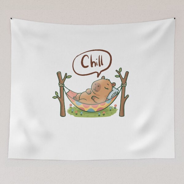 Item preview, Chill Hammock Capybara Funny Logo designed and sold by logowannawear.