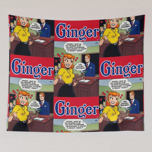 Item preview, Classic 1950s Teen Comedy Comic – Retro Classroom Humor Illustration designed and sold by Analog Aura .
