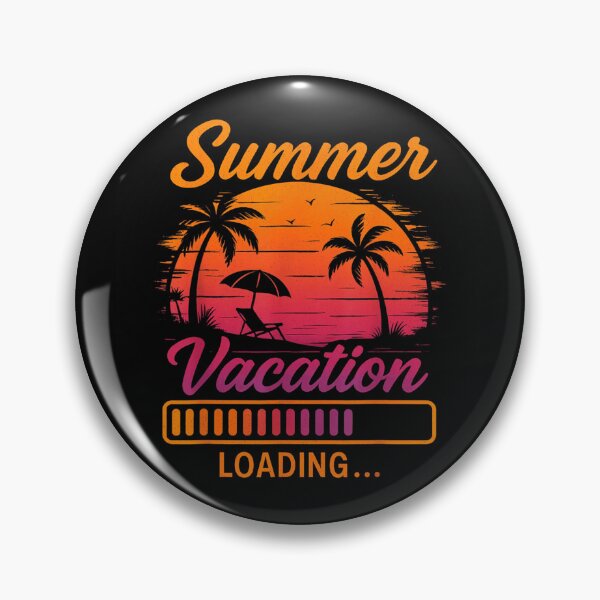 Item preview, Summer Vacation Loading Retro Sunset Beach Palm Trees Tropical Holiday Vibe designed and sold by PhocoNibict.