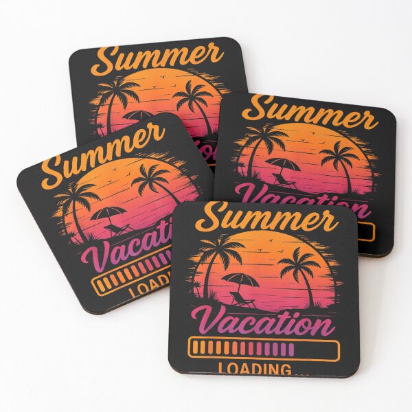 Item preview, Summer Vacation Loading Retro Sunset Beach Palm Trees Tropical Holiday Vibe designed and sold by PhocoNibict.