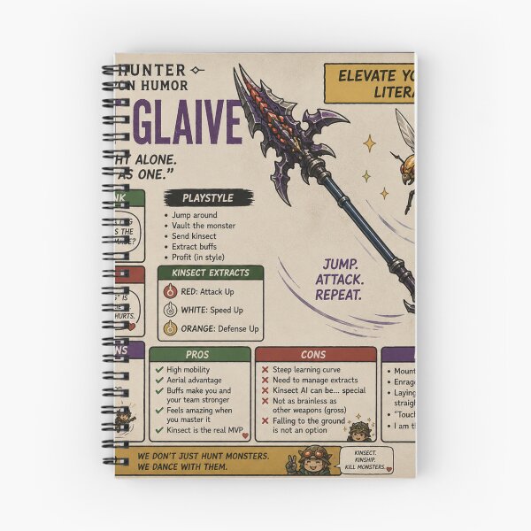 Item preview, monster hunter insect glaive designed and sold by CharmingFlowers.