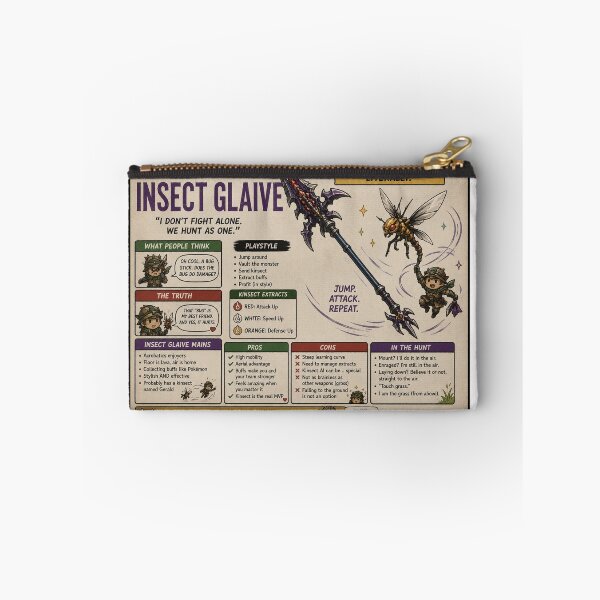 Item preview, monster hunter insect glaive designed and sold by CharmingFlowers.