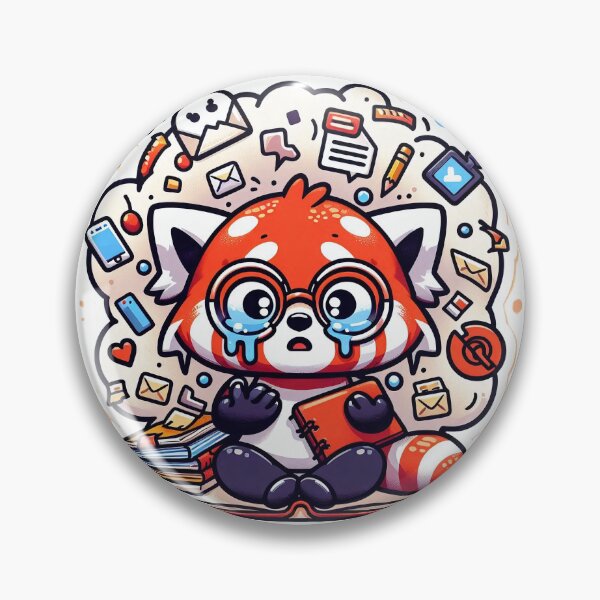 Item preview, Red Panda Burnout designed and sold by GridAura.