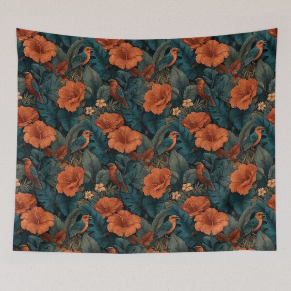 Item preview, Flourishing Tropical Flower - Flower Floral Print  - Gift Ideas For Men designed and sold by RoyalStarsPatts.