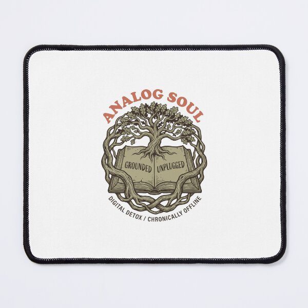 Item preview, Analog Soul | Digital Detox Oak Tree Linocut T-Shirt designed and sold by Unleashing Style .