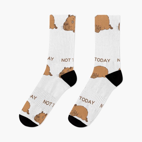 Item preview, Not Today Energy – Tired Capybara Meme designed and sold by Sir Capy B.