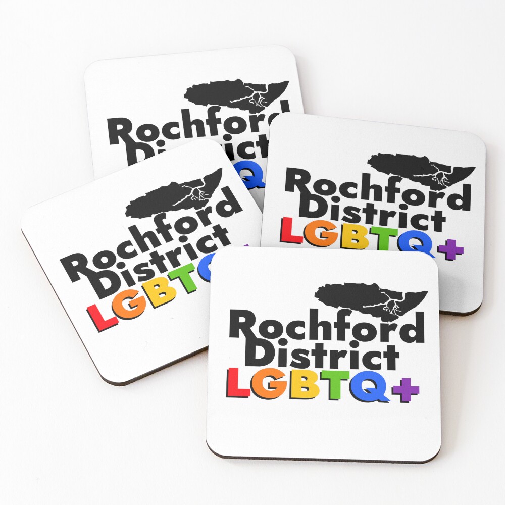 Vista previa del artículo con la obra «Posavasos (lote de 4)», diseñado y vendido por RochfordLGBTQ.