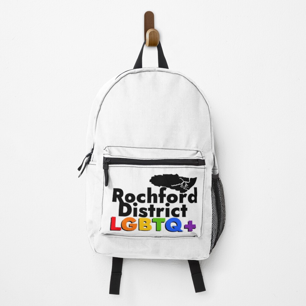 Vista previa del artículo con la obra «Mochila», diseñado y vendido por RochfordLGBTQ.