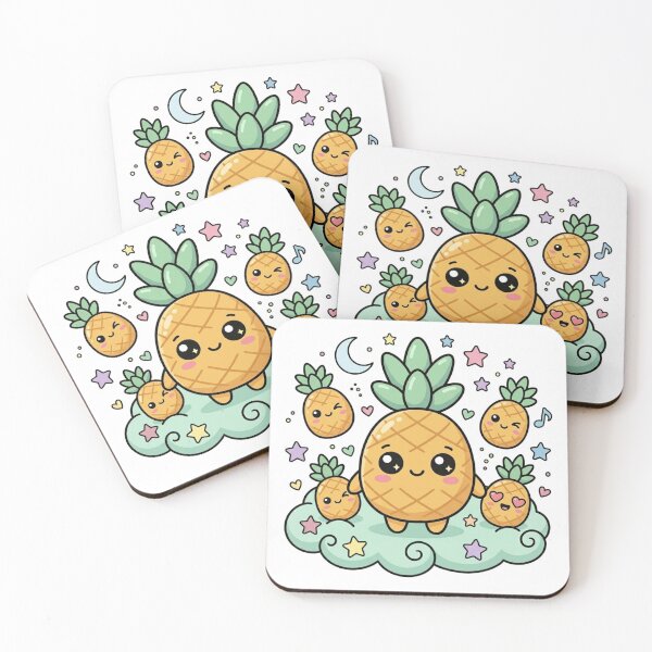 Item preview, Cute Kawaii Pineapple Design designed and sold by Sprklebrand.