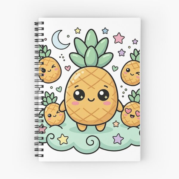 Item preview, Cute Kawaii Pineapple Design designed and sold by Sprklebrand.