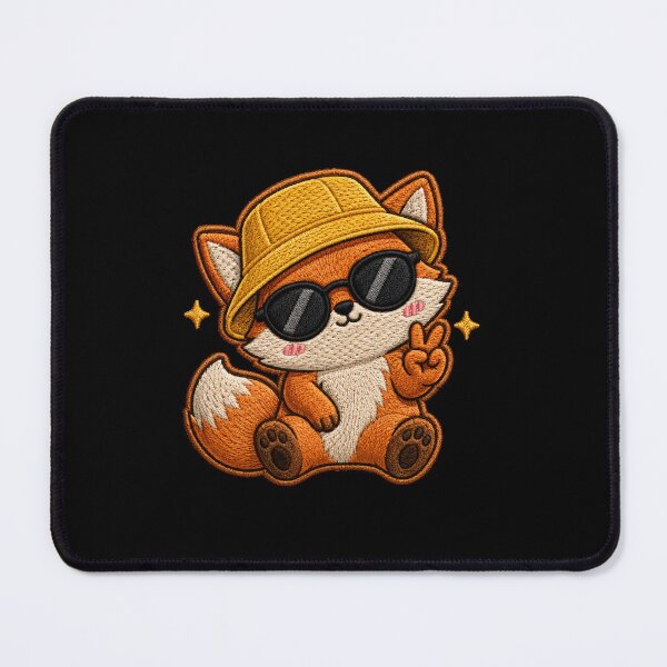 Item preview, Fox Peace Sign Embroidery Patch Cute Kawaii designed and sold by ColorSplash123.
