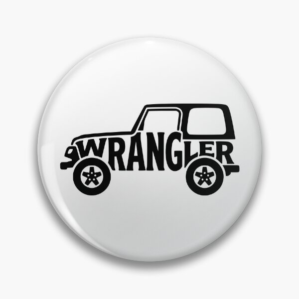 Item preview, Wrangler TJ Silhouette - Classic 4x4 OffRoad Typography Graphic designed and sold by Off-Road-Zone.