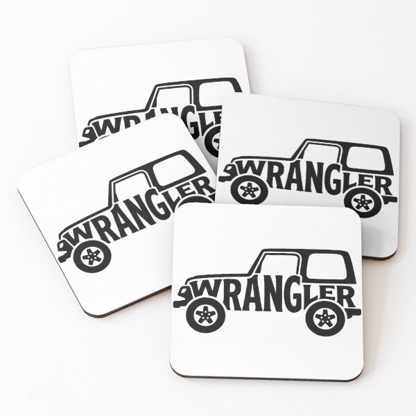 Item preview, Wrangler TJ Silhouette - Classic 4x4 OffRoad Typography Graphic designed and sold by Off-Road-Zone.