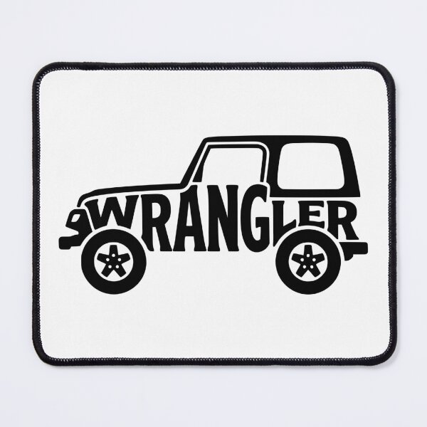 Item preview, Wrangler TJ Silhouette - Classic 4x4 OffRoad Typography Graphic designed and sold by Off-Road-Zone.