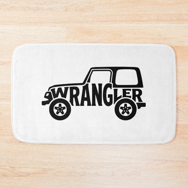 Item preview, Wrangler TJ Silhouette - Classic 4x4 OffRoad Typography Graphic designed and sold by Off-Road-Zone.