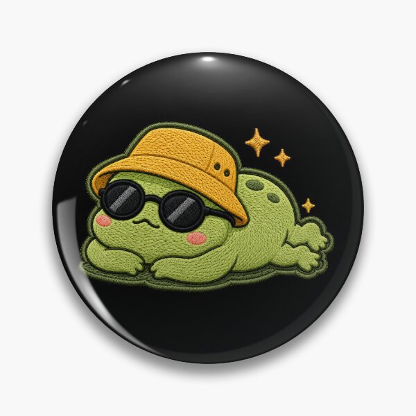 Item preview, Lazy Frog Sleeping Embroidery Patch Cute Kawaii designed and sold by ColorSplash123.