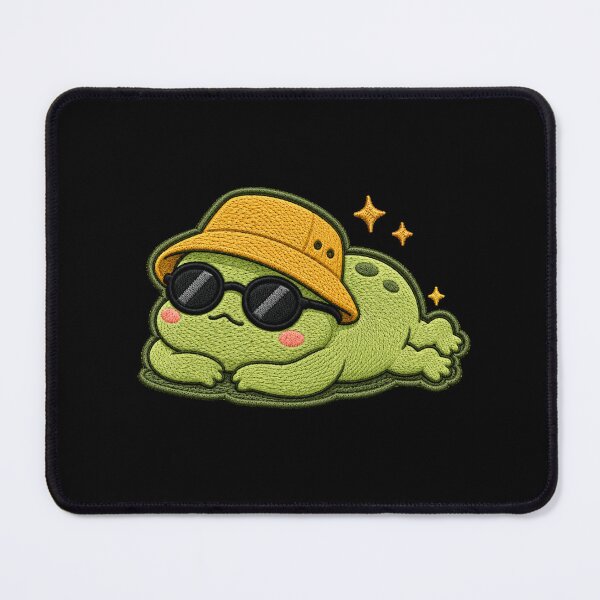 Item preview, Lazy Frog Sleeping Embroidery Patch Cute Kawaii designed and sold by ColorSplash123.