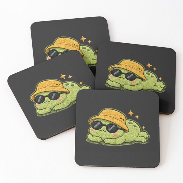 Item preview, Lazy Frog Sleeping Embroidery Patch Cute Kawaii designed and sold by ColorSplash123.