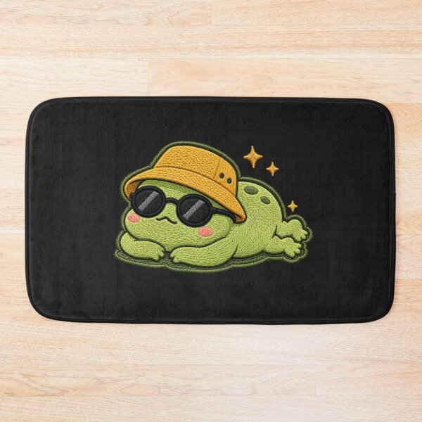 Item preview, Lazy Frog Sleeping Embroidery Patch Cute Kawaii designed and sold by ColorSplash123.