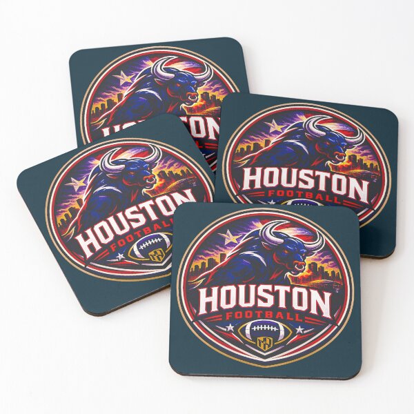 Item preview, Houston Football Skyline Vintage Sports Logo Shirt designed and sold by TKOprintdesigns.