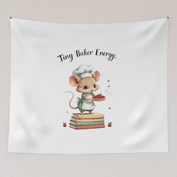 Item preview, Tiny Baker Energy Funny Mouse Baking Lover Humor designed and sold by AQUILAKREO.