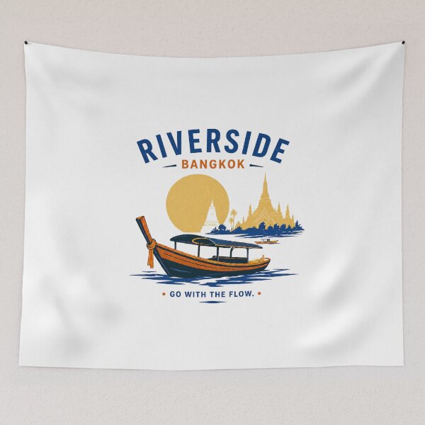 Item preview, Bangkok Sunset Longtail Boat designed and sold by filou designs.